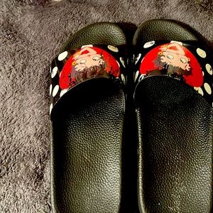 A pair of Betty Boop Slides.